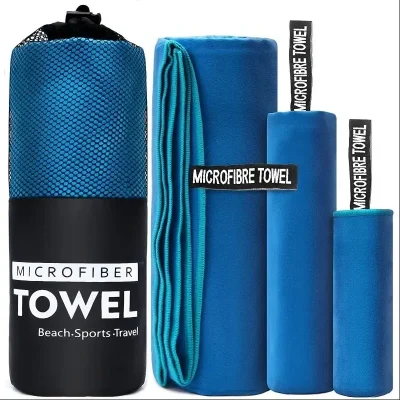 Toalla deportiva de secado rápido 40x80/80x160CM azul gris verde naranja natación gimnasio Fitness Camping correr playa toallas de tela