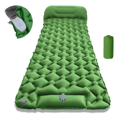 Colchón inflable ligero y compacto para acampar, perfecto para mochilero y aventureros, colchón de aire adecuado para la playa de verano