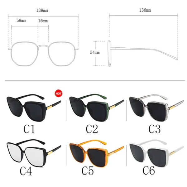 Gafas De Sol clásicas De moda para mujer, gafas De Sol Vintage con forma De ojo De gato, gafas De Sol estilo ojo De gato para hombre y mujer, gafas De Sol UV400