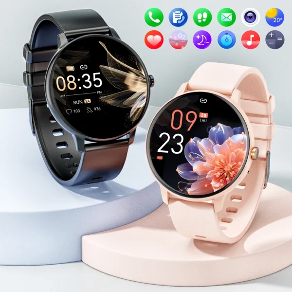Reloj inteligente para mujer Bluetooth llamada 1,39 pantalla táctil relojes inteligentes para hombres monitoreo de saludIP67 Fitness impermeable