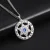 My Shape Collar con colgante de cristal de Estrella de David para hombres y mujeres, amuleto de Talismán hebreo, joyería judía de acero inoxidable de supernaturaleza