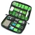 Kit de viaje al aire libre, bolsa porta cables de nailon impermeable, accesorios electrónicos, estuche de almacenamiento para unidad USB, bolsa organizadora para acampar y senderismo