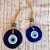 Colgante de pared de mal de ojo, abalorio de pared de ojo azul de cristal, decoración del hogar, Idea de regalo para el hogar, protección de la casa, regalo de mal de ojo turco, decoración de pared