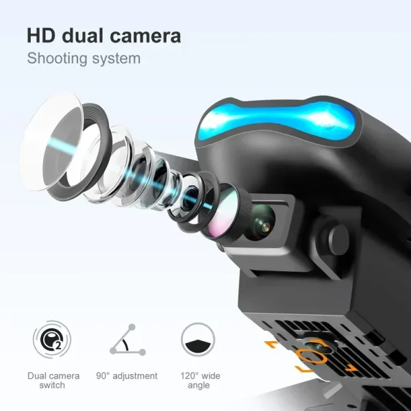 Nuevo Drones E99 PRO GPS Profesional 8K con cámara HD FPV 5G Wifi Motor sin escobillas plegable RC Quadcopter evitación de obstáculos Dron