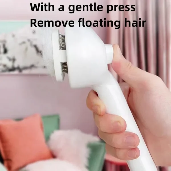 Peine para el pelo en aerosol para mascotas, cepillo de limpieza para quitar el pelo de mascotas, accesorios para el cuidado de gatos y perros, herramientas, peine humidificador de niebla de agua para desmastar