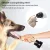 Cortauñas eléctrico para perros, molinillos de uñas para perros, recargable por USB, luz LED, patas de gato silenciosas para mascotas, suministros para el cuidado de uñas