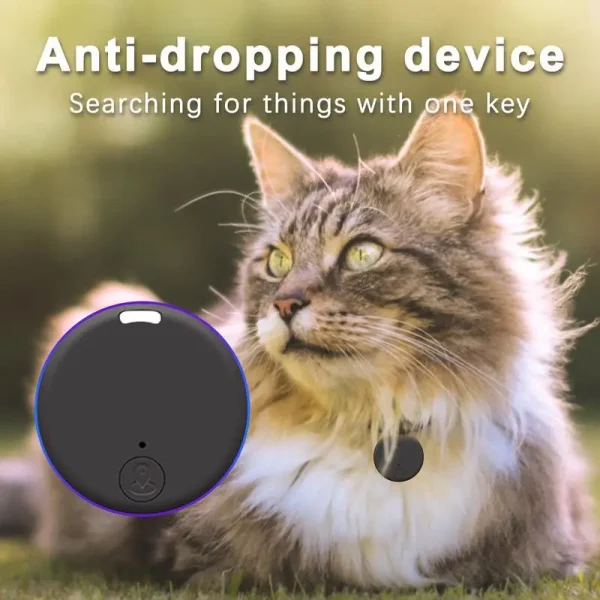 Mini localizador GPS con alarma antipérdida, llavero con etiqueta inteligente Compatible con Bluetooth, rastreador de llaves para perros, mascotas y niños