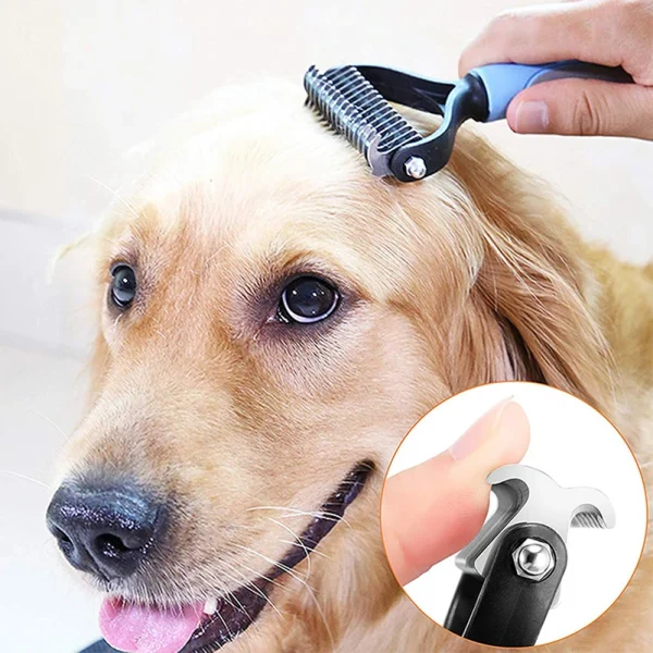 Cepillo profesional para quitar el pelo de perros, cortador de nudos de piel para mascotas, peine para cachorros y gatos, cepillos para el cuidado de perros, suministros de caída