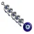 Amuletos azul turco para mal colgante pared, adorno decoración del hogar para protección, bendición, regalo