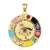 Colgante de lujo Joya DIY con circonita cúbica multicolor esmaltada, dijes griegos de mal de ojo para mujer, hechos a mano, joyería turca.