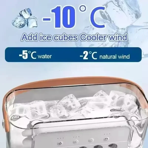 Ventilador humidificador portátil tres en uno, mini ventilador de aire acondicionado USB, luz nocturna LED, niebla de agua, humidificador enfriador de aire divertido para el hogar