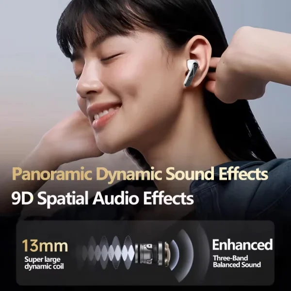 Lenovo LP49 AI auriculares de traducción inalámbricos Bluetooth 5,4 reducción de ruido llamada HD auriculares Oficina viaje traducción en tiempo Real