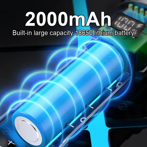 Linternas LED de alta potencia con batería integrada, recargable por USB, luz de mano fuerte, lámpara de antorcha multifuncional para Camping de emergencia