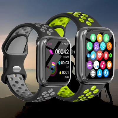 Reloj inteligente respuesta llamada mensaje música salud deporte pulsera Fitness Tracker mujeres hombres serie 8 Smartwatch para Android IOS