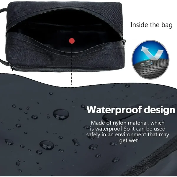 Bolsa de aseo de viaje para hombre y mujer, bolsas de almacenamiento plegables, cosméticos, cepillos, herramientas, bolsa de almacenamiento, accesorios de viaje portátiles, bolsa de almacenamiento