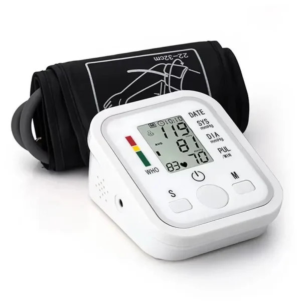Tonómetro portátil Digital, tensiómetro, Monitor de frecuencia cardíaca, presión arterial del brazo, equipo de BP, automático, médico profesional