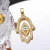 Colgante de lujo Joya DIY con circonita cúbica multicolor esmaltada, dijes griegos de mal de ojo para mujer, hechos a mano, joyería turca.