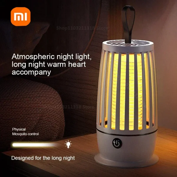 Xiaomi-Lámpara antimosquitos portátil, repelente de mosquitos, calentador, trampa para moscas, mata insectos eléctrico silencioso, recargable por USB para interiores