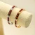 CARLIDANA última nueva tendencia joyería de acero inoxidable Color rojo y negro pulsera de cuentas Orula brazalete de amuleto de la suerte Unisex para mujer