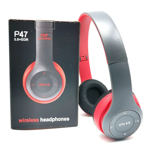Auriculares inalámbricos 5,0 Bluetooth auriculares bajos plegables con memoria tarjeta TF para iPhone Xiaomi Samsung teléfono con micrófono auriculares