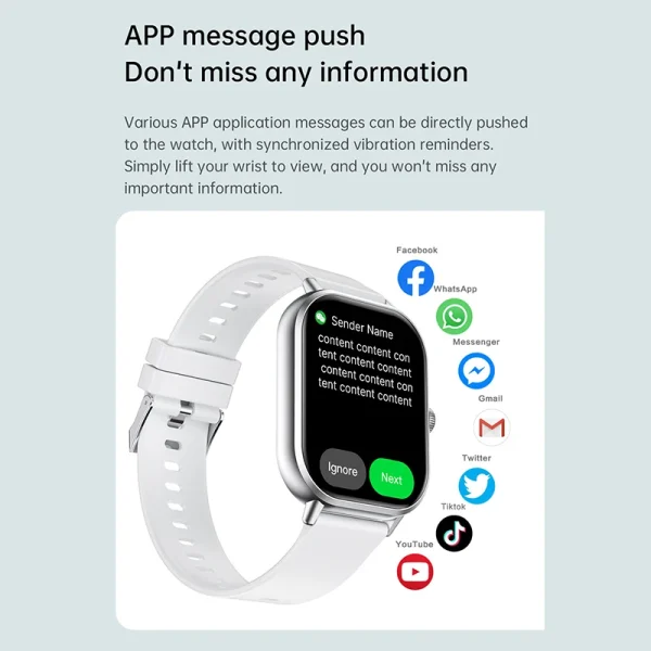 Xiaomi reloj inteligente 2025 Android regalo Bluetooth llamada Smartwatch 2024 pantalla táctil música Fitness Tracker relojes deportivos + auricular