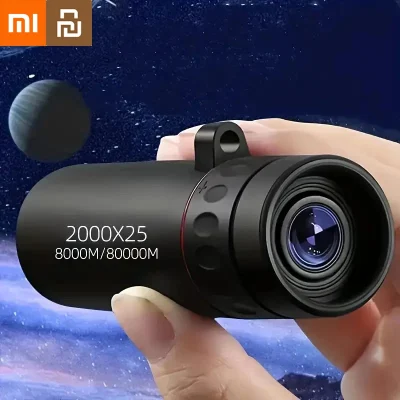 Telescopio Xiaomi Youpin 2000X25 HD telescopio Monocular telescopio de visión nocturna de alta potencia Mini alcance portátil de viaje