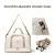 Bolsa de lona de lujo: elegante y duradera con divisor impermeable, separación húmeda/seca y prácticas bolsillos laterales