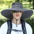 Sombrero de ala grande para hombre, gorra de pesca transpirable, protección solar UV, malla de pescador, senderismo, playa al aire libre, 15CM, novedad de verano