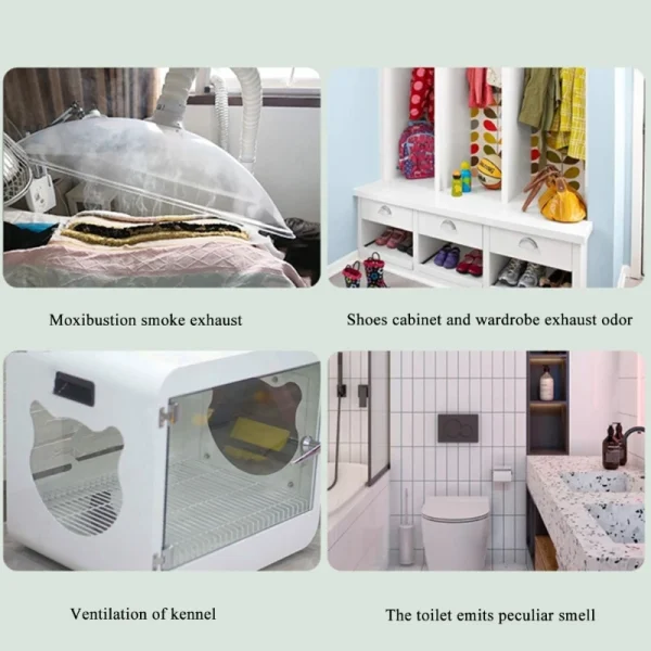 Absorbedor humo Extractor humos ventilador tubo conducto Exhuast ventilador USB velocidad ajustable