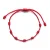 Pulseras de hilo rojo para la suerte, 7 nudos, ajustables, hechos a mano, brazaletes de cuerda DIY para pareja, amuleto, accesorios de joyería