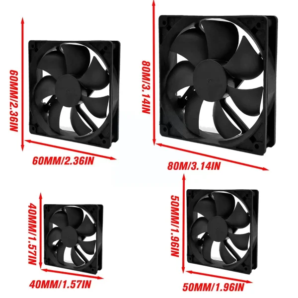 Ventilador de refrigeración sin escobillas de 5V, ventilador USB, caja de ordenador, Enfriador de 2500RPM, radiador de CPU PBT impregnado por aceite, ventilador USB, dispositivos USB para PC