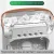 Ventilador humidificador portátil tres en uno, mini ventilador de aire acondicionado USB, luz nocturna LED, niebla de agua, humidificador enfriador de aire divertido para el hogar