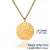 Collar de la medalla de la buena suerte Un poderoso amuleto protector Elefantes Trébol de cuatro hojas Corazón Símbolo Ohm Herradura Collar de ojos malvados Joyas de acero inoxidable