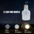 Bombillas LED recargables por USB para exteriores, luz de emergencia de 60W con gancho para acampar, pescar, tiendas portátiles, linterna, luces nocturnas, 1 ud.