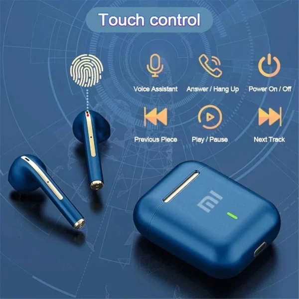 Xiaomi J18 auriculares inalámbricos Bluetooth HiFI micrófono estéreo intrauditivo táctil impermeable TWS auriculares para juegos con cancelación de ruido
