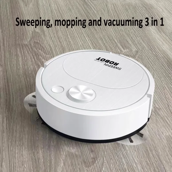 Robot aspirador 3 en 1 con USB para el hogar y la Oficina, aspiradora inteligente inalámbrica de 1500Pa, para barrer y barrer el suelo, novedad
