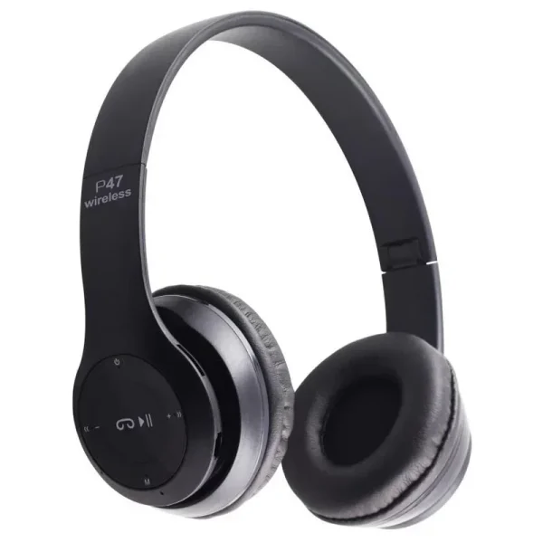 Auriculares inalámbricos auriculares HIFI plegables auriculares con cancelación de ruido con micrófono adaptador USB para iPhone juego P47 auriculares