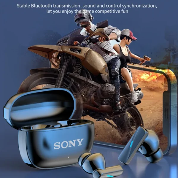 Auriculares y auriculares Bluetooth inalámbricos Sony, tapones para los oídos intrauditivos, impermeables, Fitness, movimiento, música, Hedset, funda con tapa