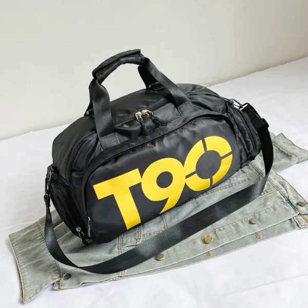 Mochila de viaje T90 para hombre y mujer, bolso de mano grande para gimnasio, Fitness, equipaje, zapato deportivo, hombro, fin de semana