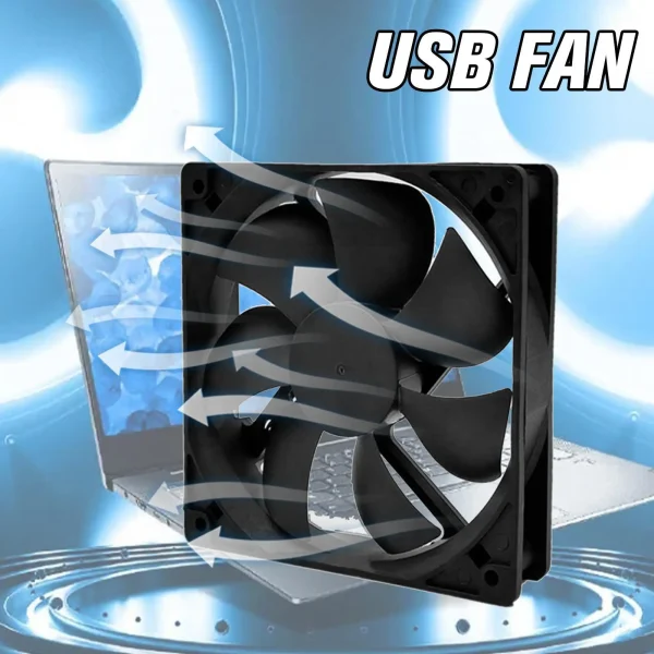 Ventilador de refrigeración sin escobillas de 5V, ventilador USB, caja de ordenador, Enfriador de 2500RPM, radiador de CPU PBT impregnado por aceite, ventilador USB, dispositivos USB para PC