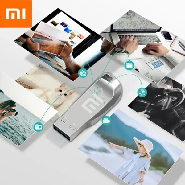 Xiaomi Flash Drives 2TB Usb 3,0 Mini Pendrive de Metal de alta velocidad 1TB 512GB Stick Unidad portátil Memoria impermeable almacenamiento U disco