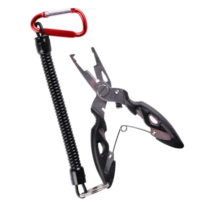 Alicates de pesca multifunción, herramientas, accesorios para productos, aparejos de invierno, alicates, tornillo de banco, tijeras para tejer moscas, juego de trenzas, pinzas para pescado