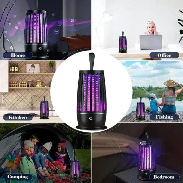 Xiaomi-Lámpara antimosquitos portátil, repelente de mosquitos, calentador, trampa para moscas, mata insectos eléctrico silencioso, recargable por USB para interiores