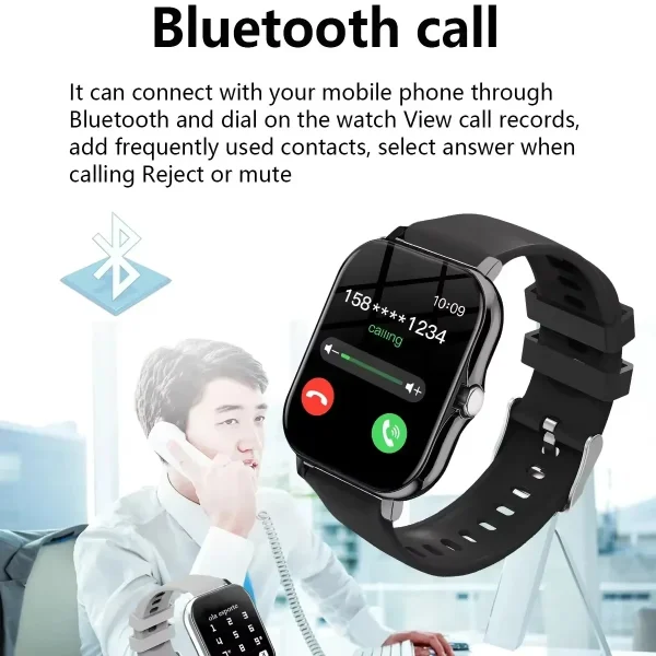 Reloj inteligente Xiaomi 2025 para hombres y mujeres, regalo con pantalla completamente táctil, relojes deportivos digitales con mensajes de Fitness, reloj de pulsera con llamada BT