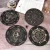 Tablero de péndulo de madera, Luna, estrella, adivinación, energía tallada, tablero de meditación curativo, adornos, tablero Ouija de Altar metafísico