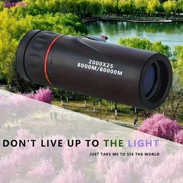 Telescopio Xiaomi Youpin 2000X25 HD telescopio Monocular telescopio de visión nocturna de alta potencia Mini alcance portátil de viaje