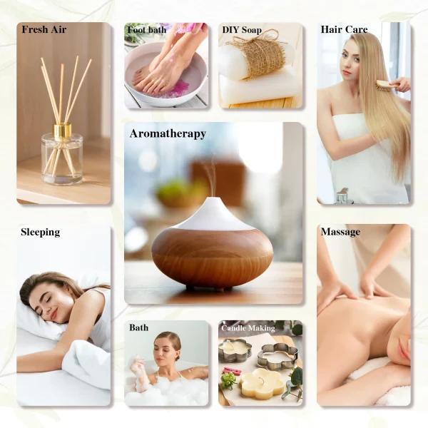10ML aceite esencial lavanda jazmín eucalipto vainilla sándalo bergamota romero citrella canela aceite aromático