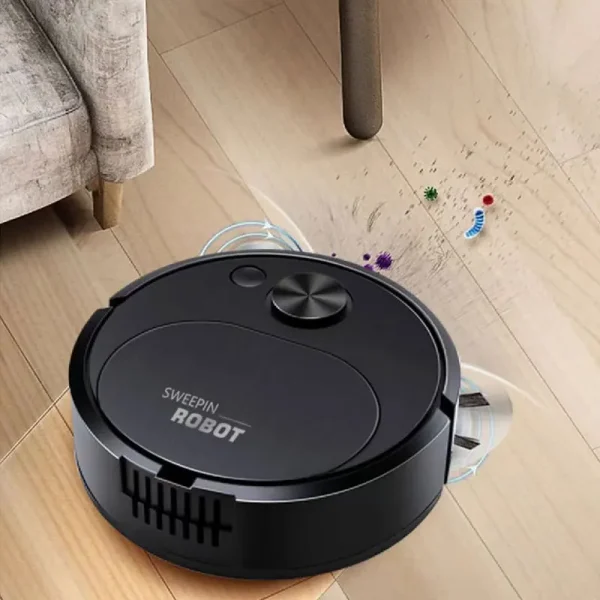 Robot aspirador 3 en 1 con USB para el hogar y la Oficina, aspiradora inteligente inalámbrica de 1500Pa, para barrer y barrer el suelo, novedad