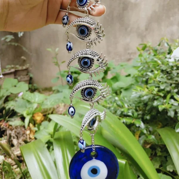Amuletos azul turco para mal colgante pared, adorno decoración del hogar para protección, bendición, regalo
