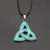 Colgante de piedra Natural nudo celta irlandés amuleto de cristal de ojo de tigre para fabricación de joyería  dijes collar accesorios 34mm